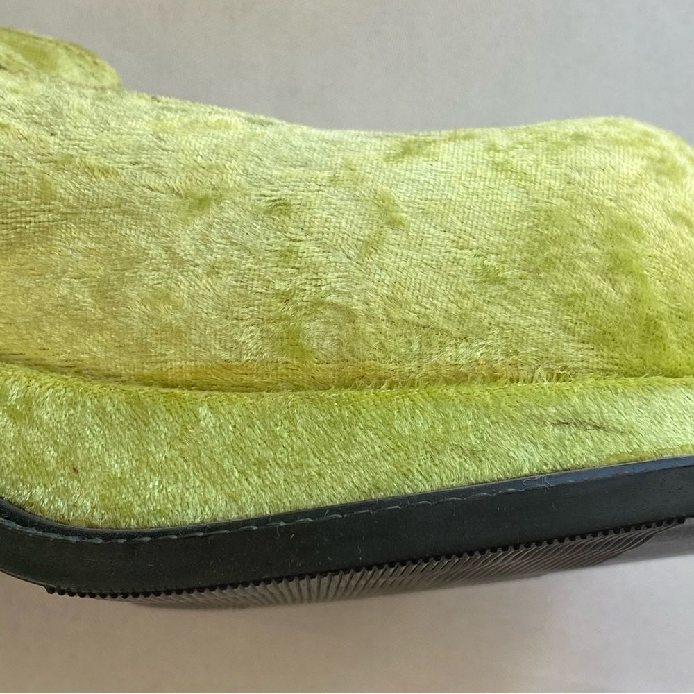 Y2K City Snappers Bright Green Spice Girls Velvet Platform Mary Jane Shoes 7.5 - Picture 14 of 14